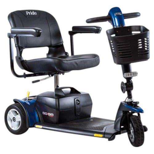 Pride Go-Go mobility scooter, blue