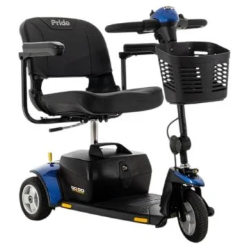 Pride Go-Go mobility scooter, blue